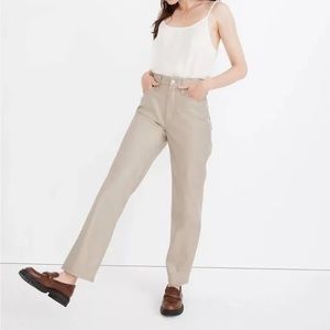 The Perfect Vintage Straight Jean: Faux Leather Edition